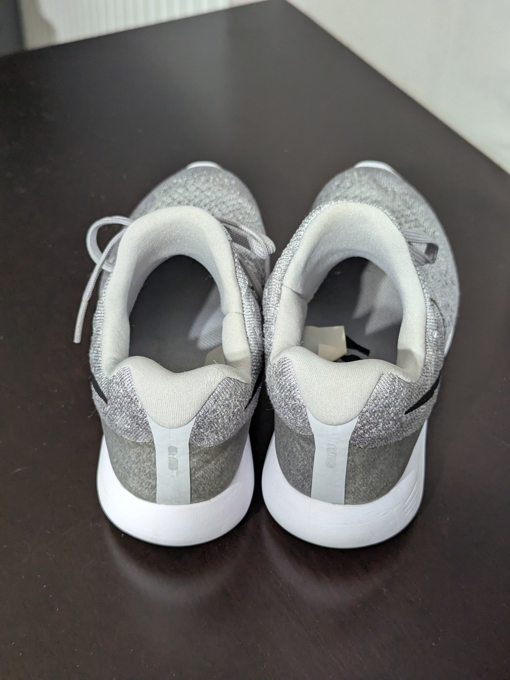 Nike Gray Flyknit Running Shoes - Picture 2 of 5